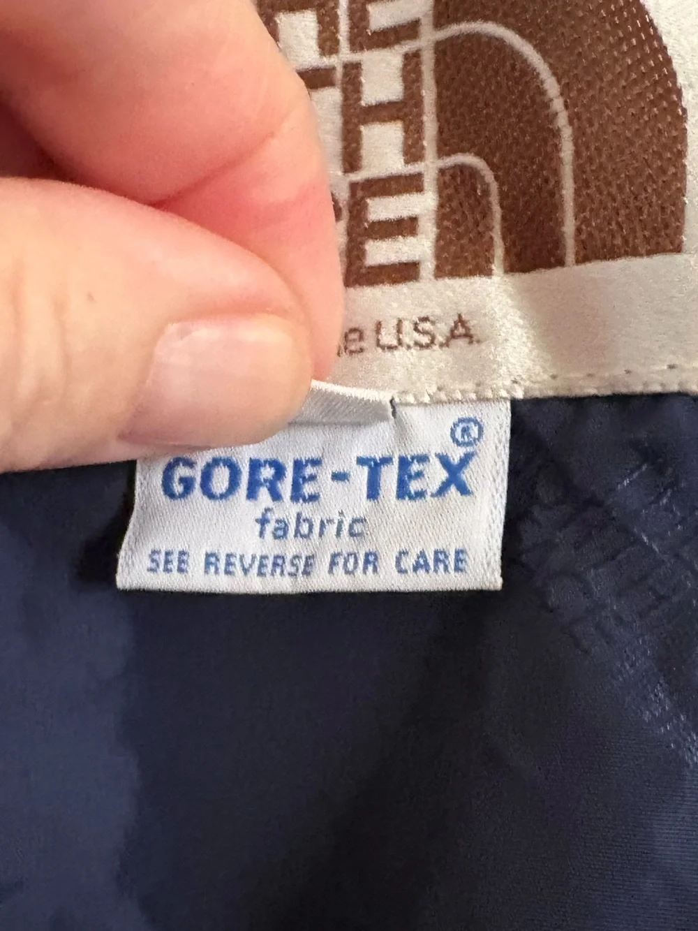 Rare VTG 80s The North Face Gore-Tex Brown Label USA Parka Jacket XL
